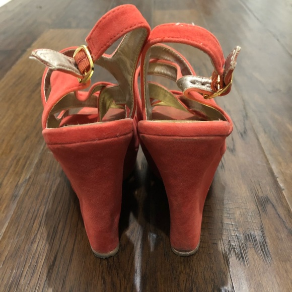 Coral Charlotte Russe wedge - Picture 3 of 4